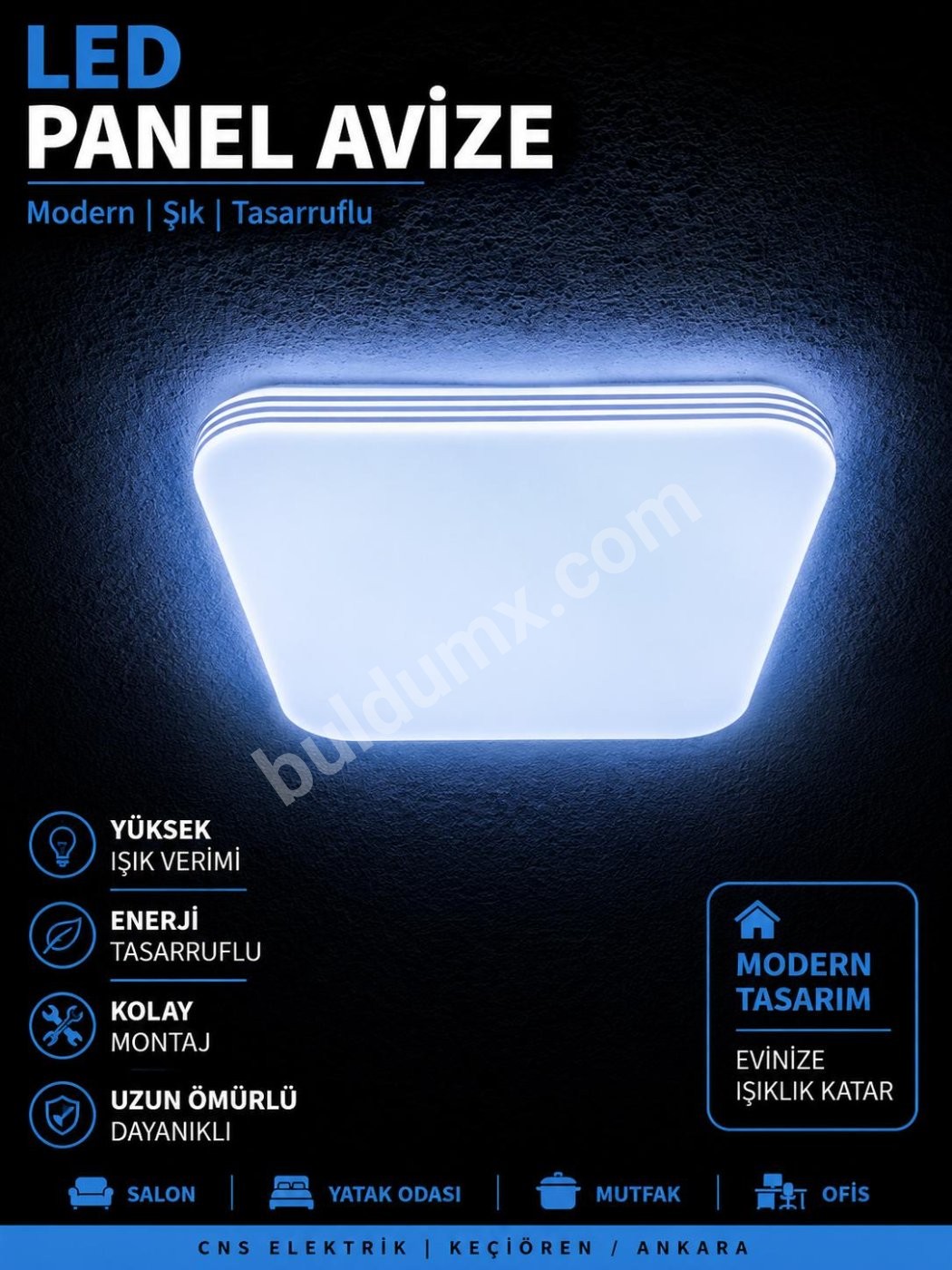 LED PANEL AVİZE AYDINLATMA - Fotoğraf 1